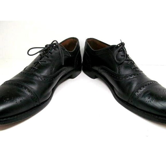 Allen Edmonds Port Washington Strand Black Brogue Cap Toe Oxfords Size US 12 B - Picture 10 of 12